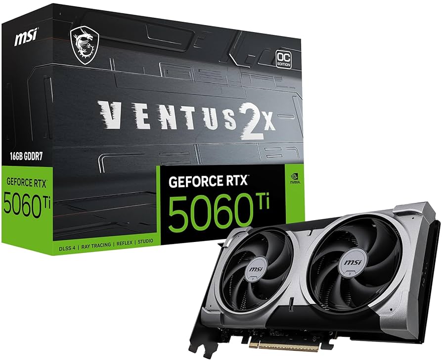 GeForce RTX™ 5060 Ti 16G VENTUS 2X OC PLUS GeForce RTX™ 5060 Ti 16G VENTUS 2X OC PLUS